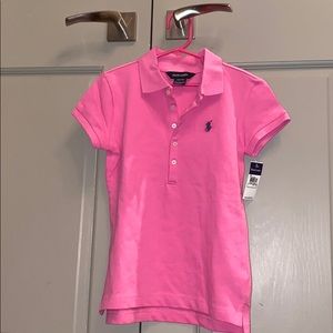 Pink Ralph Lauren girls polo